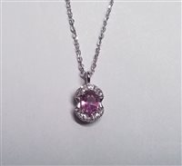 Necklace Soprana Woman in Gold Zaffiro rosa 0.51 Ct 79 CL ZAFFIRO ROSA - 79 CL ZAFFIRO ROSA